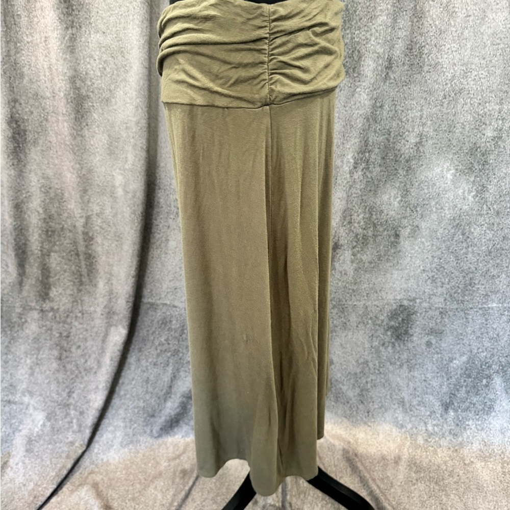 Laundry By Shelli Segal Olive Ruched-Waist Maxi Skirt - Picture 3 of 4